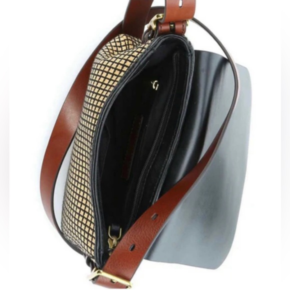 Fossil Harper Straw Small Leather Crossbody - Picture 10 of 10